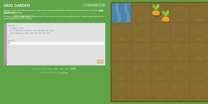 css grid garden